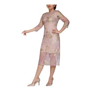 Miss Selfridge 2017 Embroidered Floral Purple Cocktail Wedding Guest Midi Dress